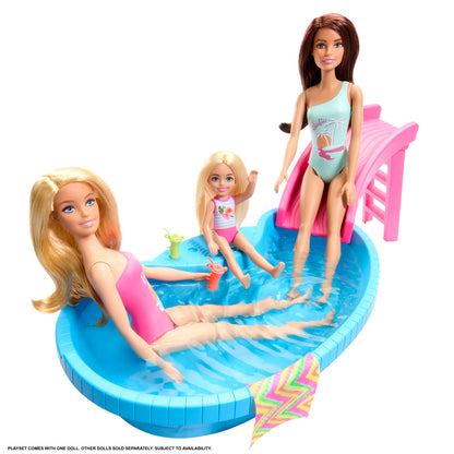 Barbie Set De Juego Alberca Glam Con Muñeca