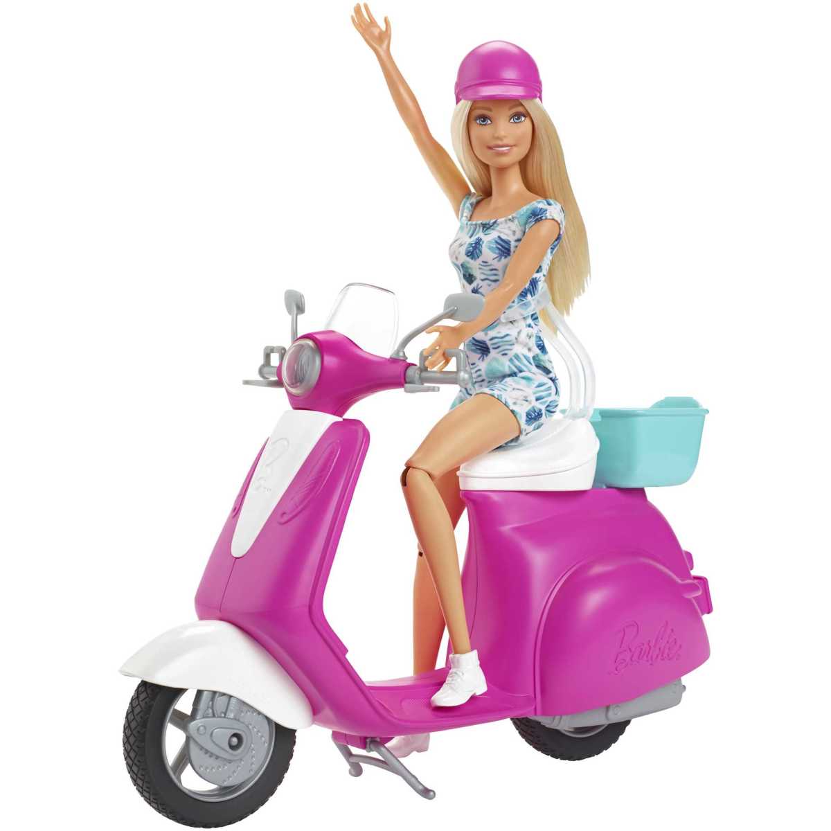 Barbie Vehículo Para Muñecas Motoneta Con Muñeca