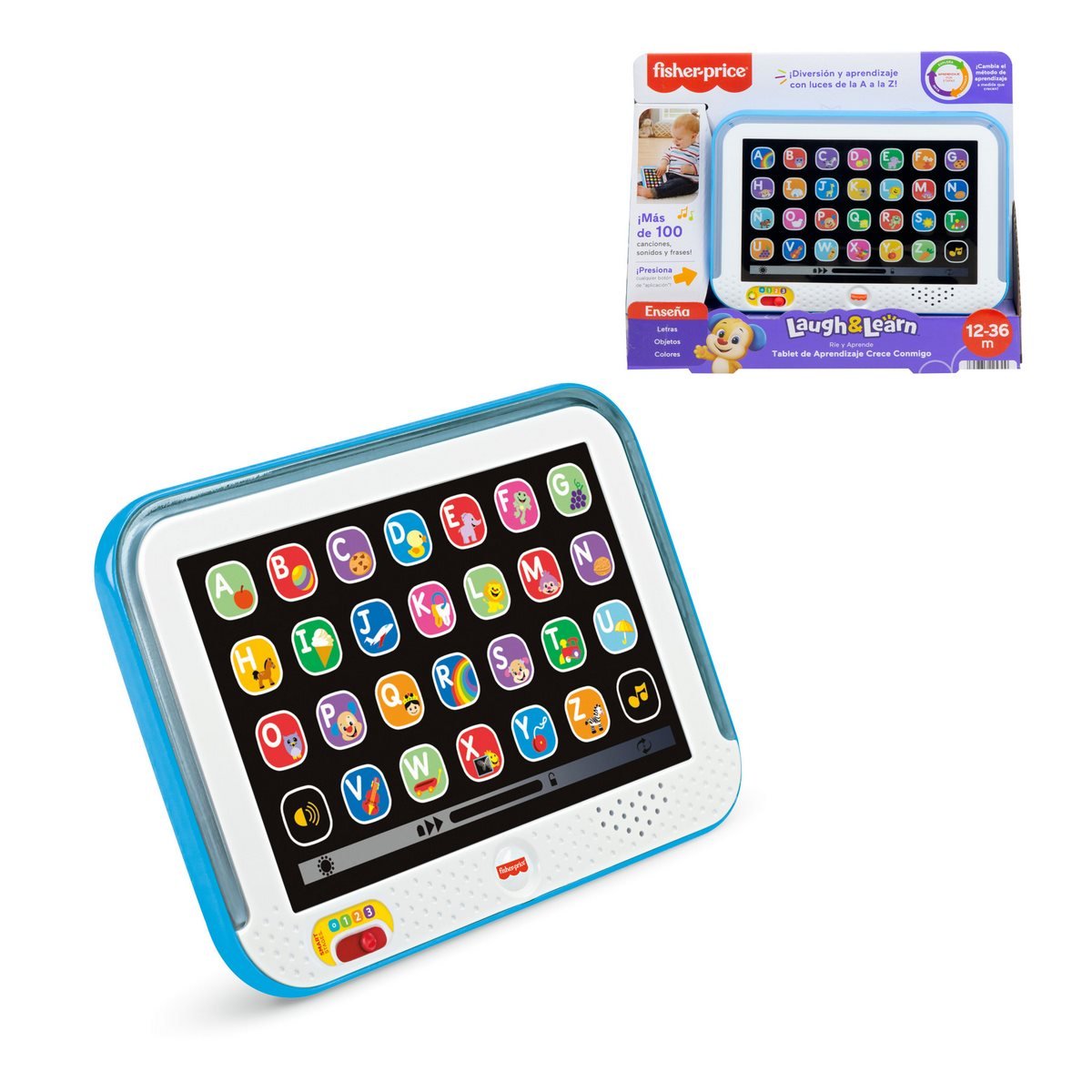 Fisher-Price Juguete Tablet Aprendizaje Crece Conmigo Azul