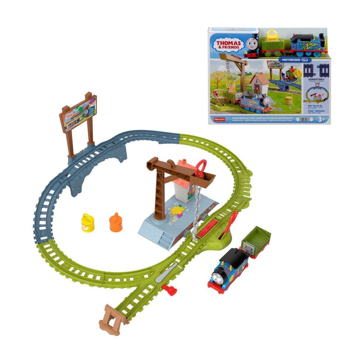 Thomas & Friends Pista De Juguete Entrega De Pintura