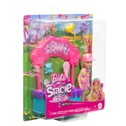 Barbie Set Juego Stacie Al Rescate Chelsea Estación Dulces