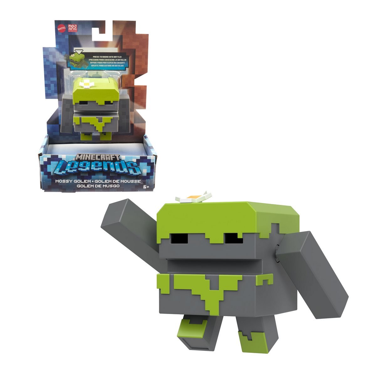 Minecraft Legends Figuras Fidget 8Cm - Golem De Mousse