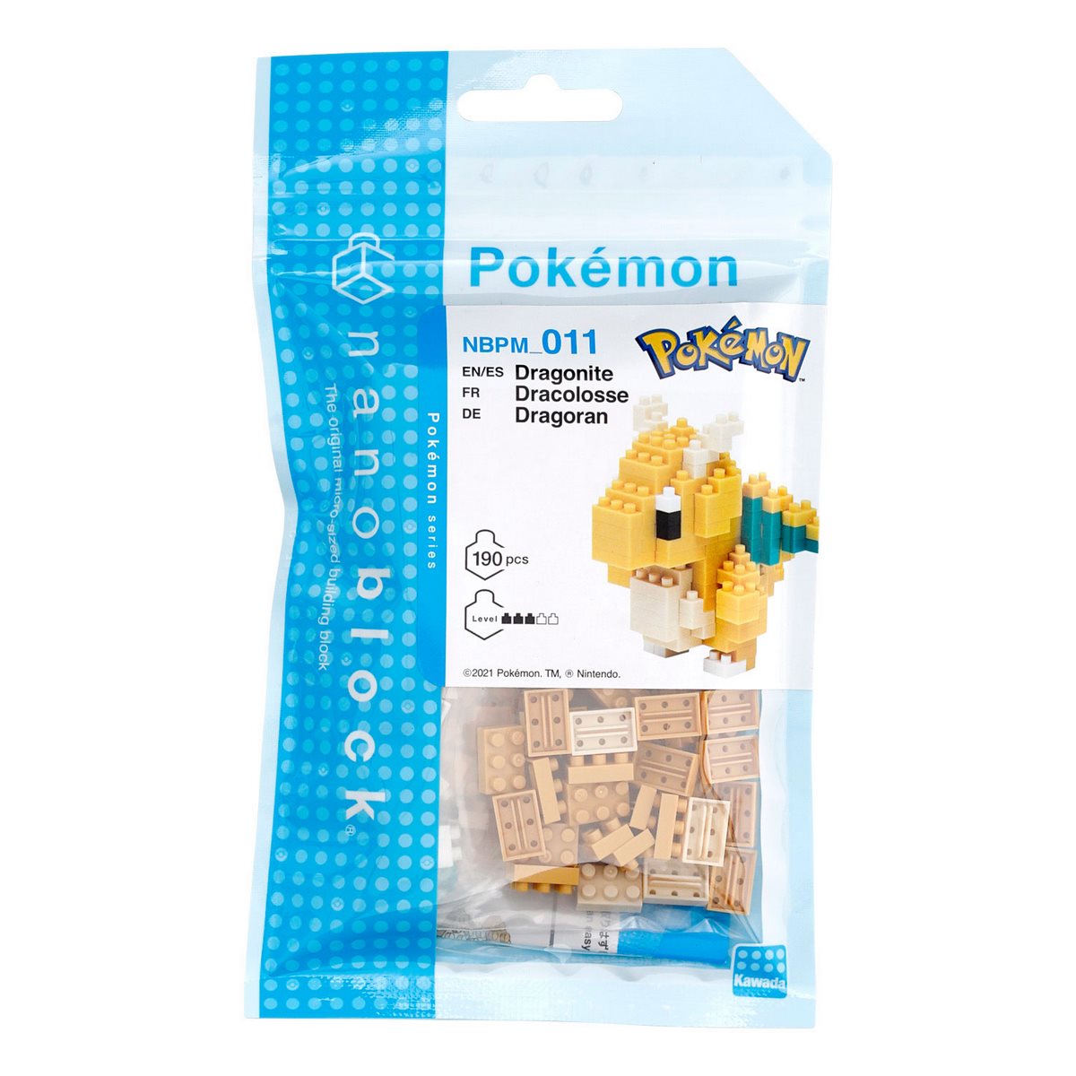 Figura Nanoblock Serie Pokemon De Bandai - Dragonite