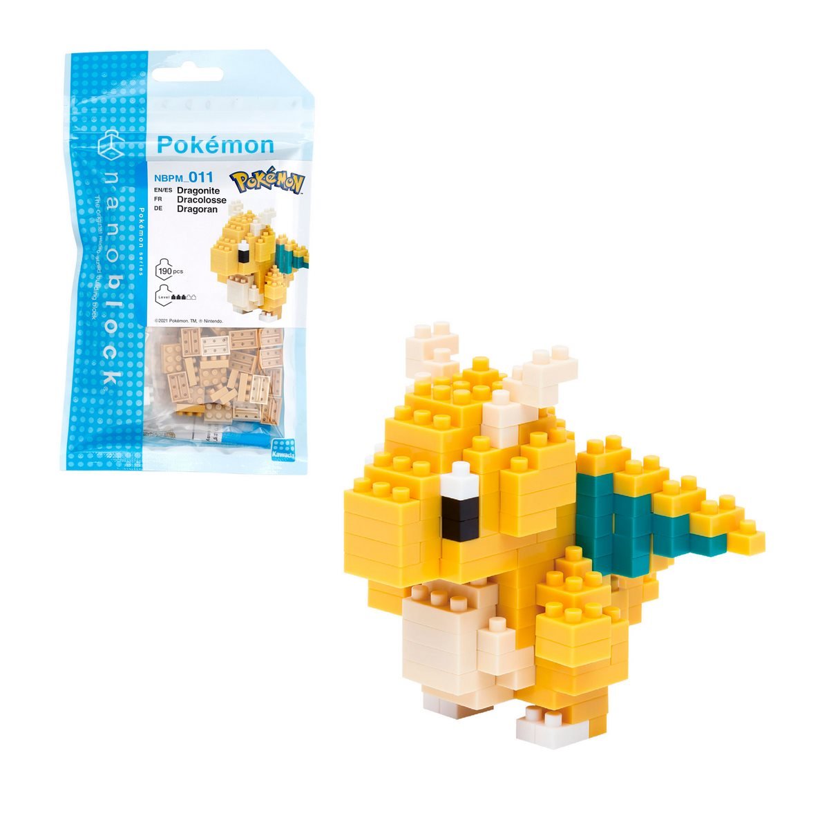 Figura Nanoblock Serie Pokemon De Bandai - Dragonite