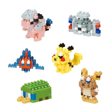 Set 6 Figuras Nanoblock Mininano Serie Pokemon De Bandai - Tipo Electrico