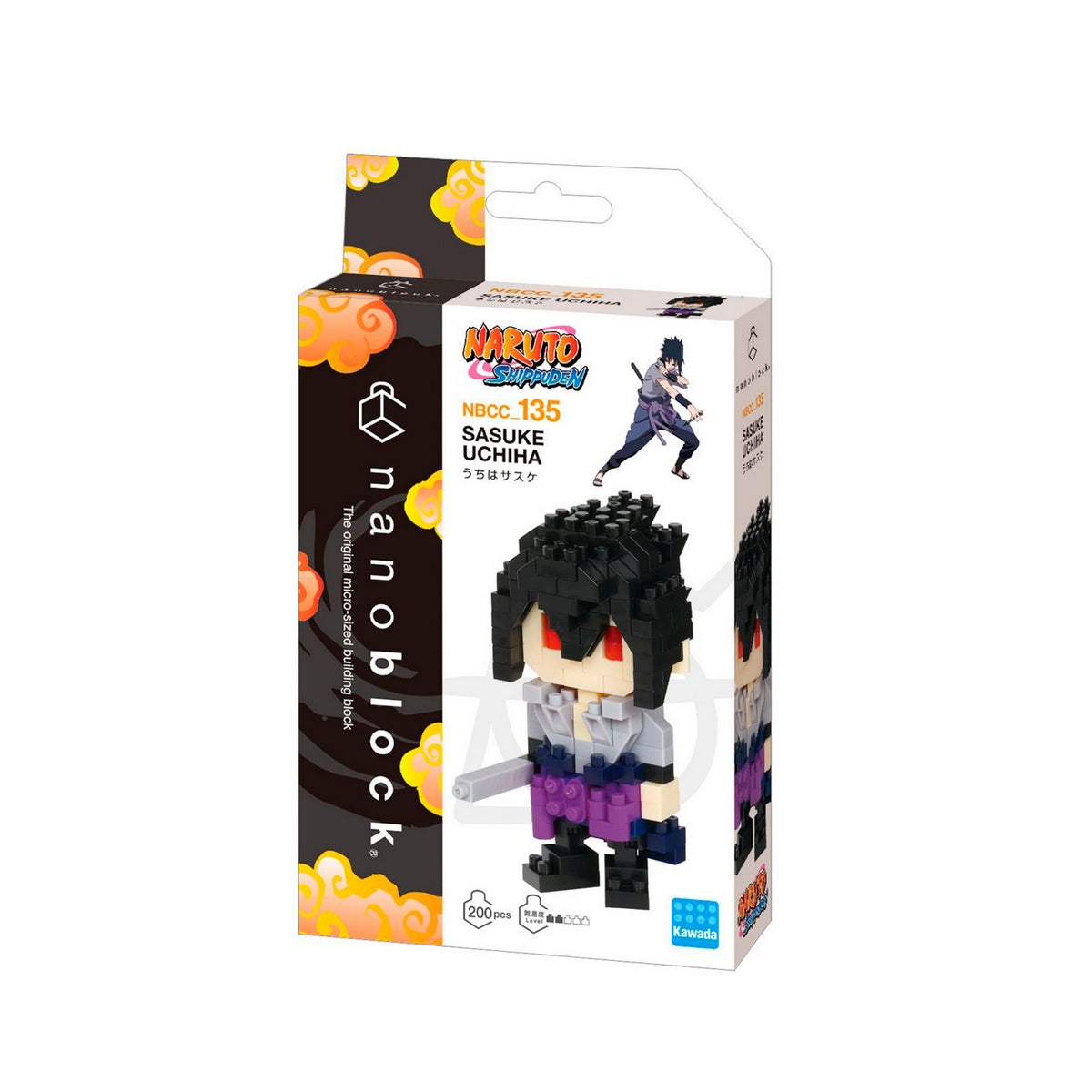 Figura Nanoblock Serie Naruto Shippuden De Bandai - Sasuke Uchiha