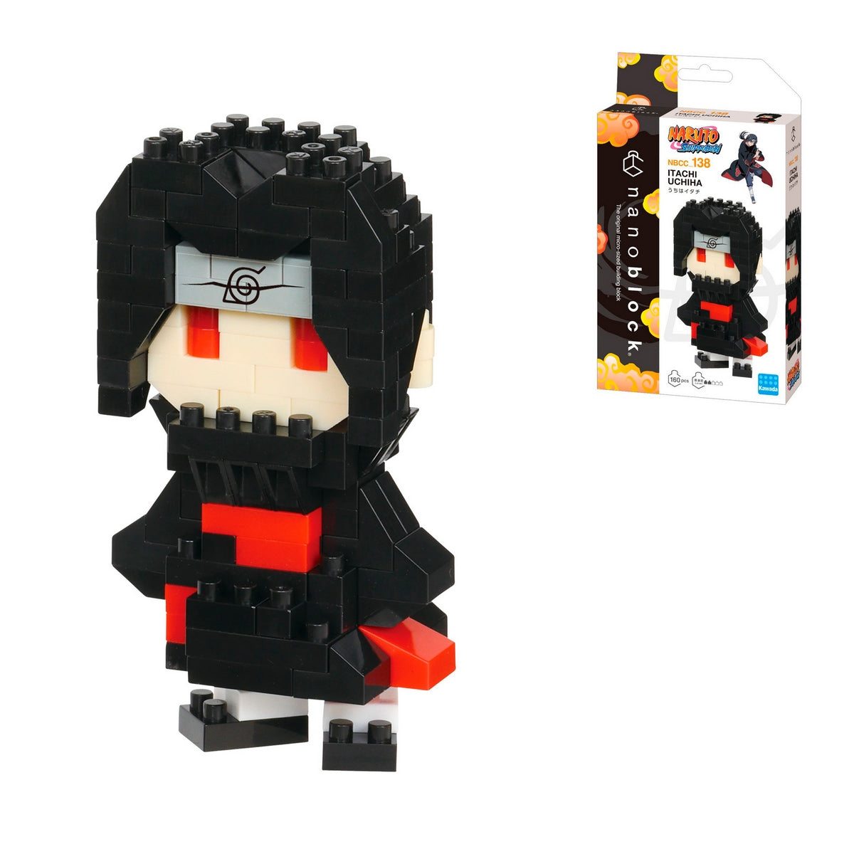 Figura Nanoblock Serie Naruto Shippuden De Bandai - Itachi Uchiha