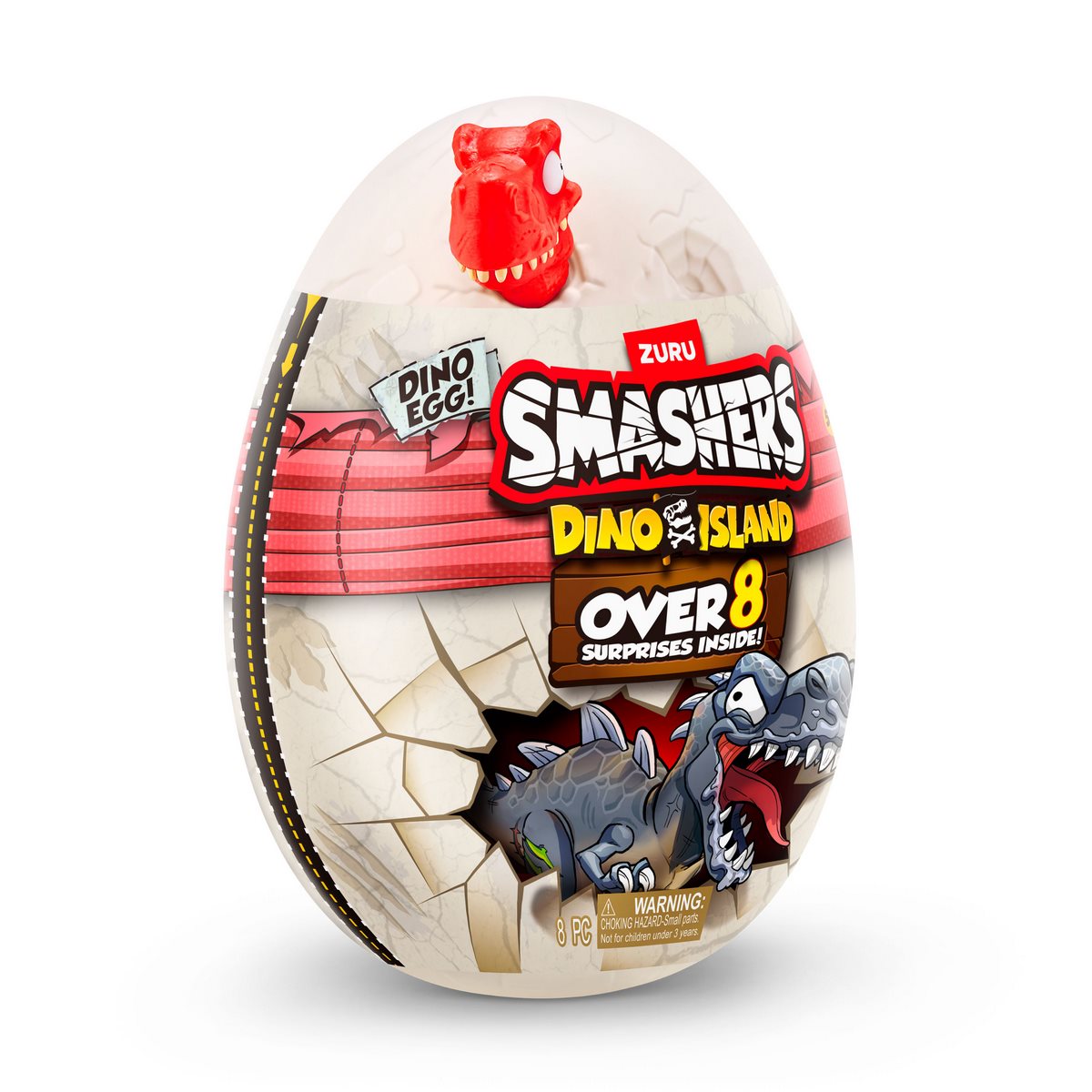 Mini Huevo Smashers Dino Island - Rojo