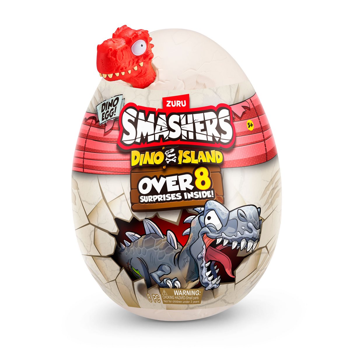 Mini Huevo Smashers Dino Island - Rojo
