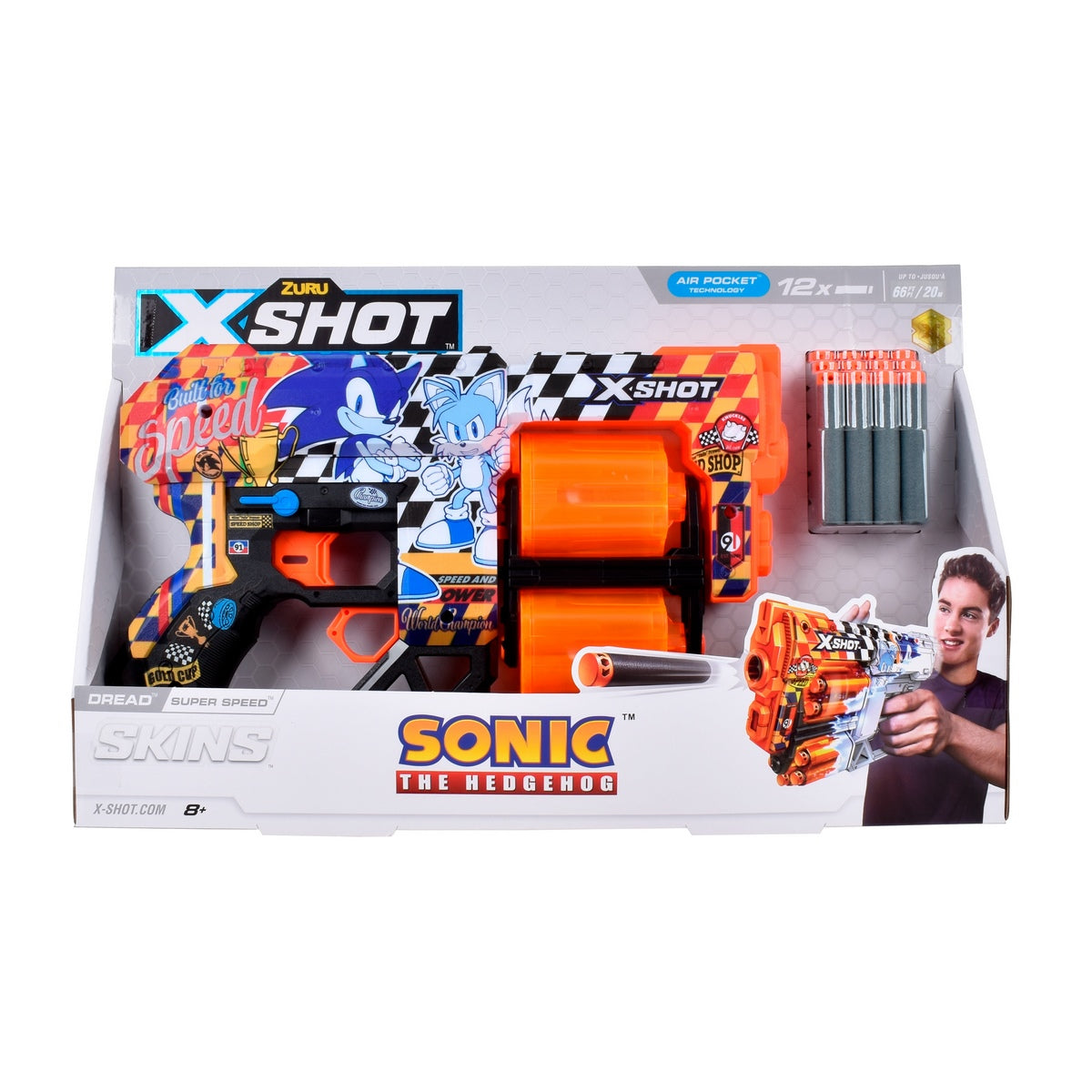 Lanzador Skin Sonic X-Shot-Super Speed