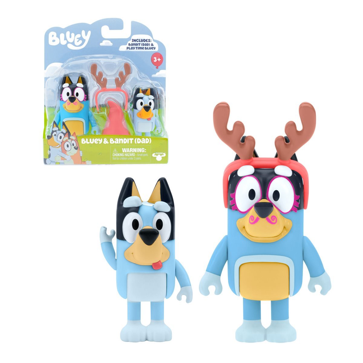 Bluey Pack 2 Figuras - Bluy Y Bandit