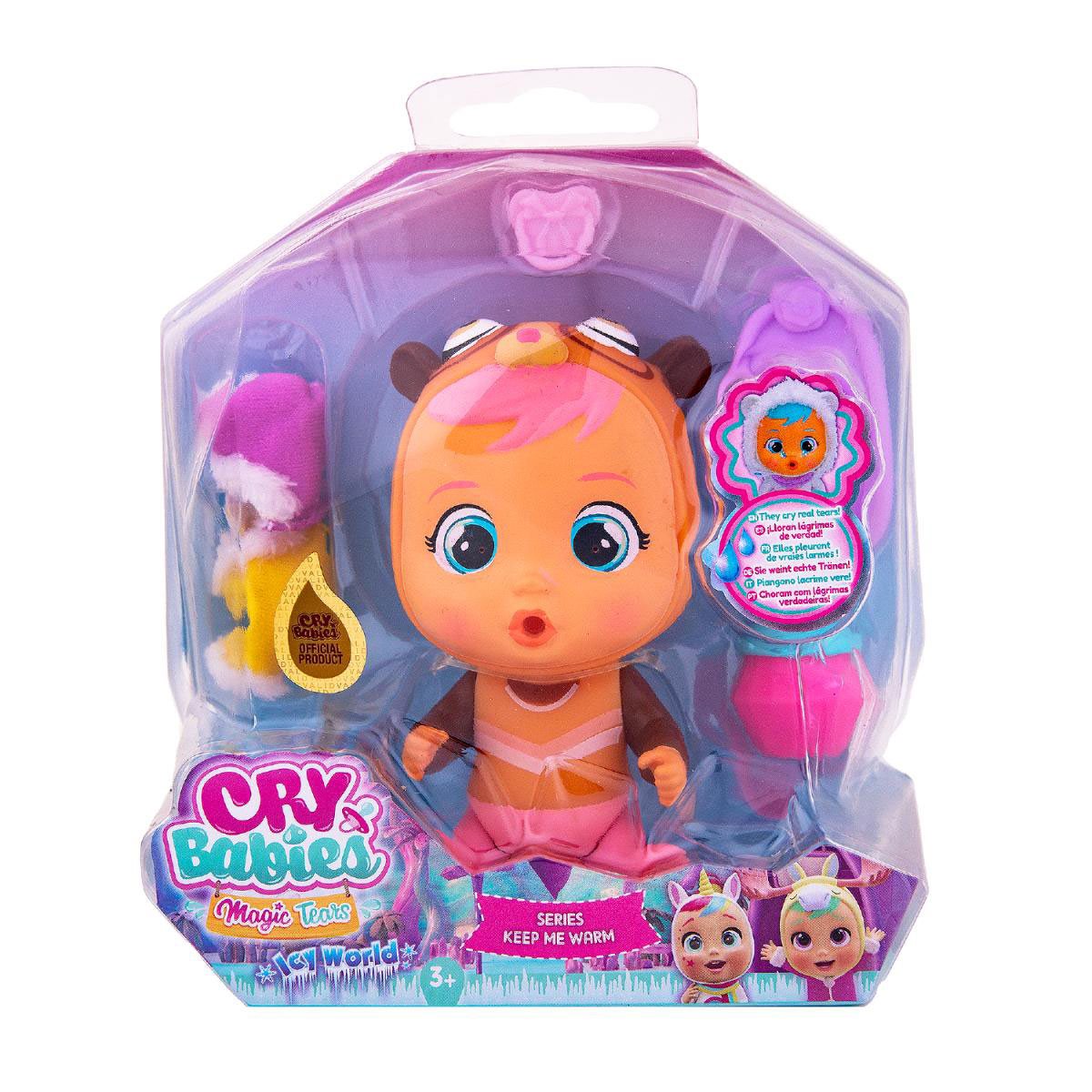 Cry Babies Icy Keep Me Warm Muñeca - Ardilla