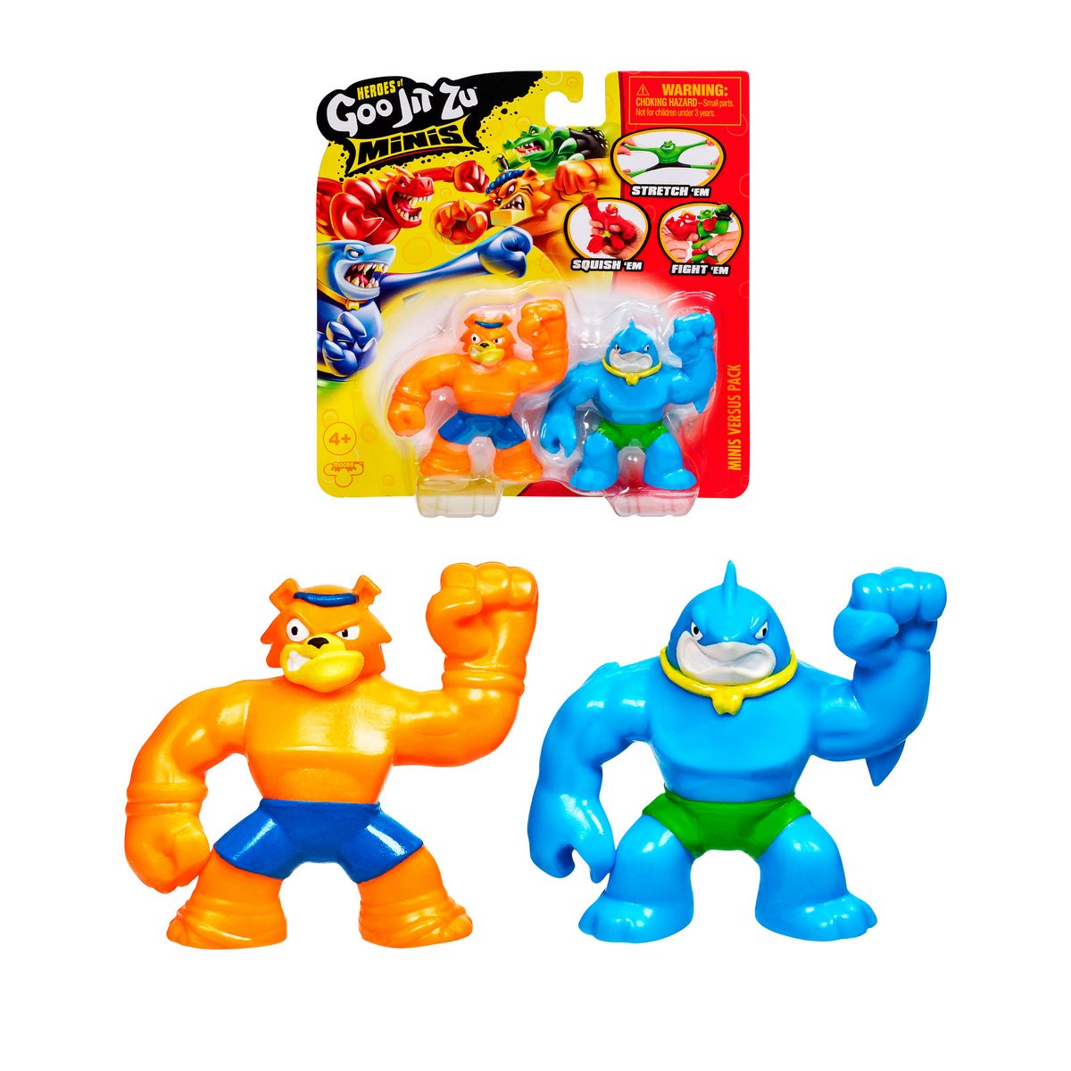 Goo Jit Zu - Figuras Mini Heroes 6 Cm - Thrash V/S Tygor