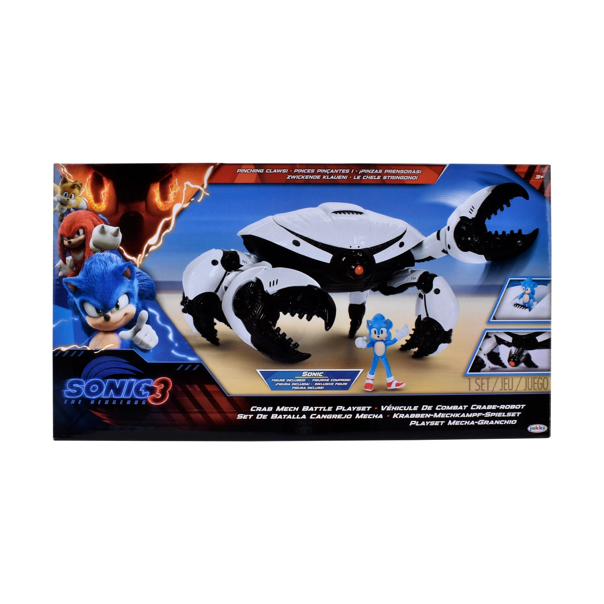 Playset Con Figura Sonic De 6 Cms Pelicula Sonic 3