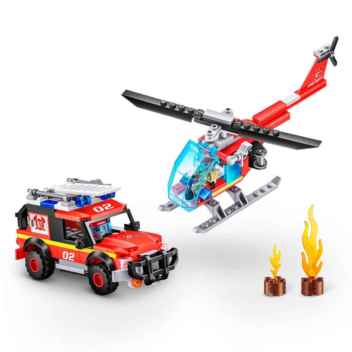 Set 265 Bloques Max Estacion De Bomberos