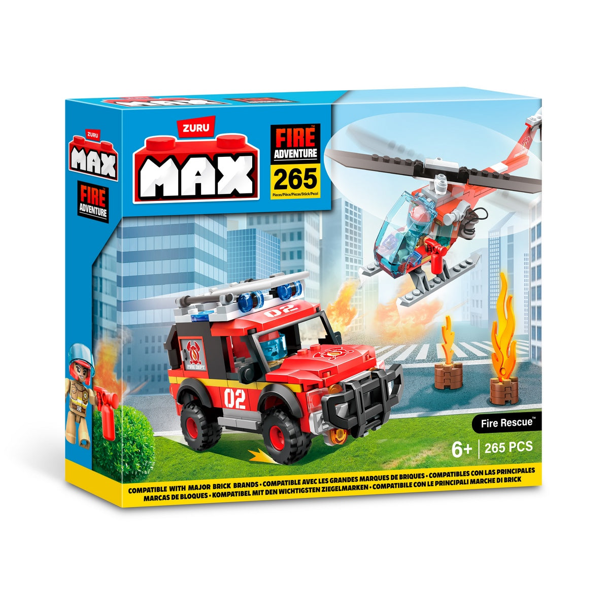 Set 265 Bloques Max Estacion De Bomberos