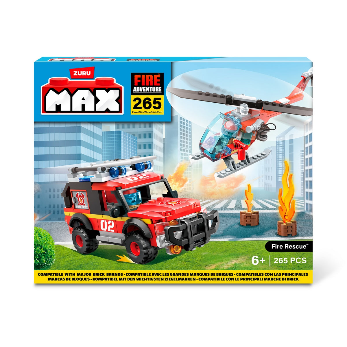 Set 265 Bloques Max Estacion De Bomberos