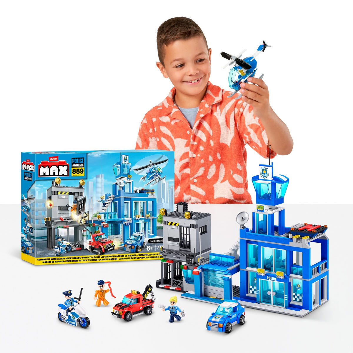 Set 889 Bloques Max Estacion De Policia