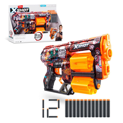 Lanza Dardos Menace Skins Dread Demon Slayer Con 12 Dardos X-Shot Categoría: Lanzadores dardos - agua y más Tipo producto:  Armas y artilugios de juguete