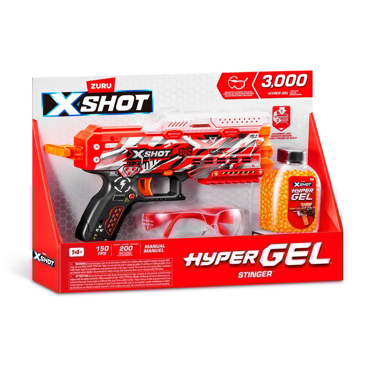 Lanzador De Bolitas De Gel X-Shot Pistol Hydrogel Con 3000 Bolitas