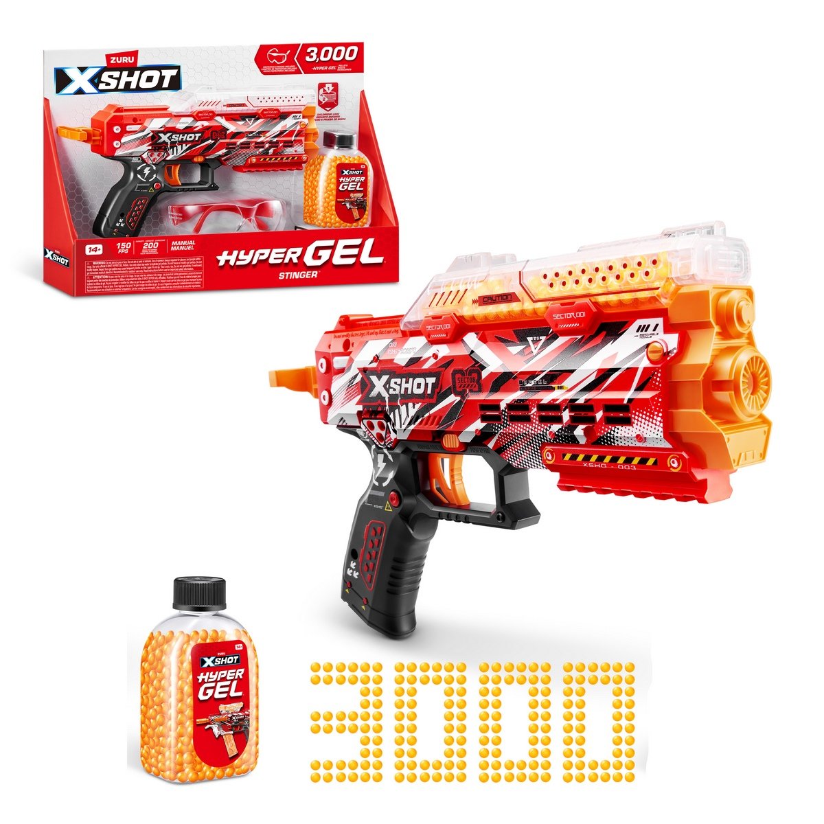 Lanzador De Bolitas De Gel X-Shot Pistol Hydrogel Con 3000 Bolitas Categoría: Lanzadores dardos - agua y más Tipo producto:  Armas y artilugios de juguete