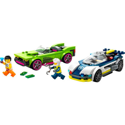 Auto De Policía Y Potente Auto Deportivo Lego City