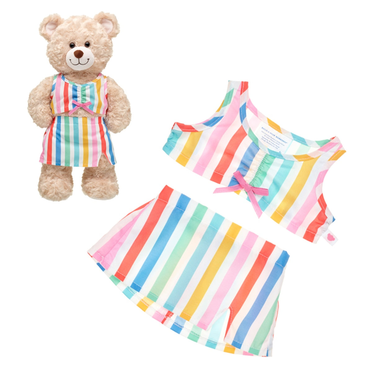 Set Falda Y Top Arcoiris Build-A-Bear