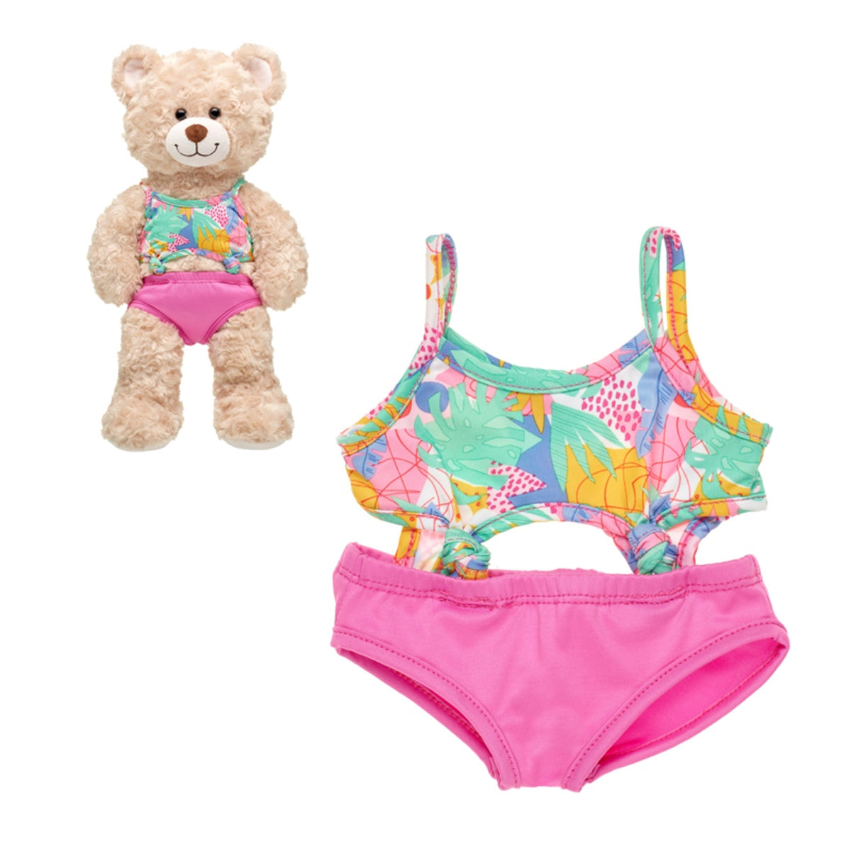 Traje De Baño Tropical Build-A-Bear Categoría: Ropa Build-a-Bear Tipo producto:  Accesorios para muñecas y muñecos de acción