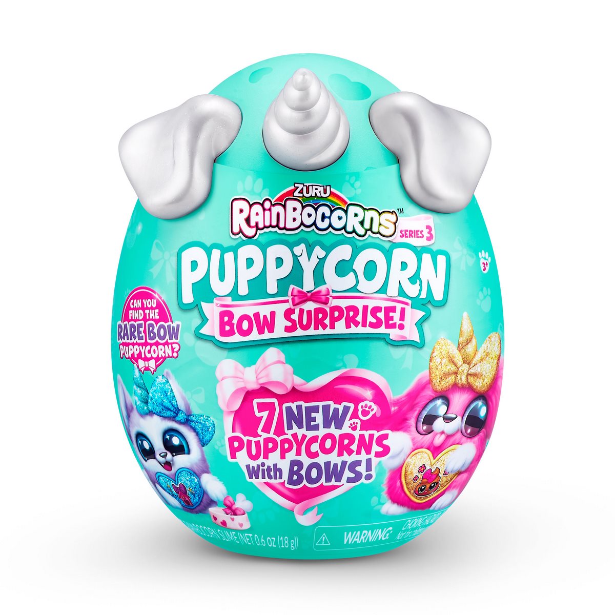 Huevo Sorpresa Puppycorn Rainbocorns - Plateado