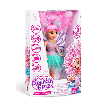 Muñeca Peinado Soñado Sparkle Girlz - Pelo Rosa