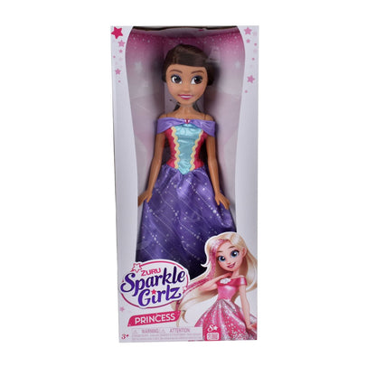 Muñeca Princesa 48 Cms Sparkle Girlz - Castaña