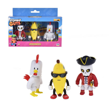 Pack 3 Figuras Articuladas Stumble Guys - Banana Guy Categoría: Figuras coleccionables Tipo producto:  Figuras de acción