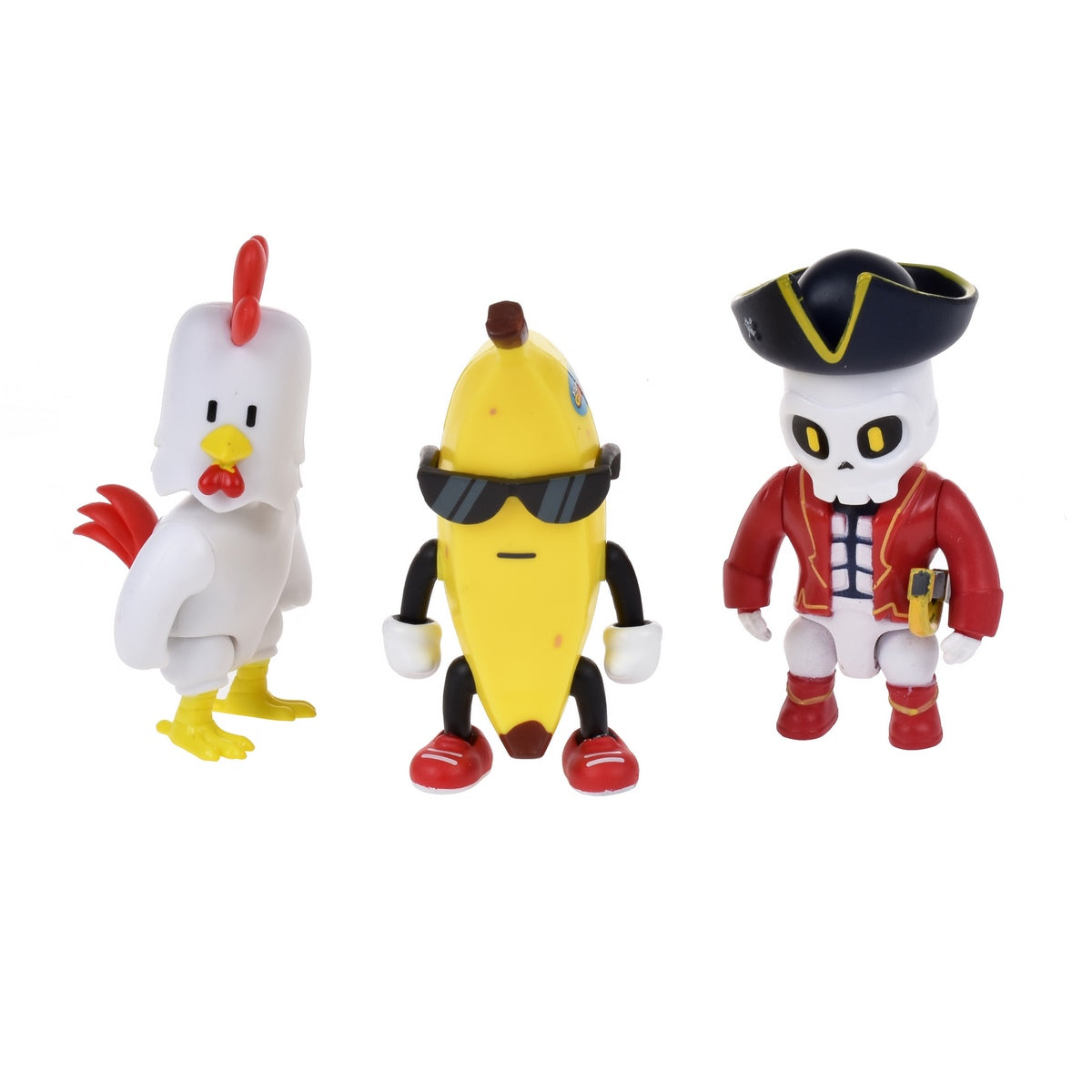 Pack 3 Figuras Articuladas Stumble Guys - Banana Guy