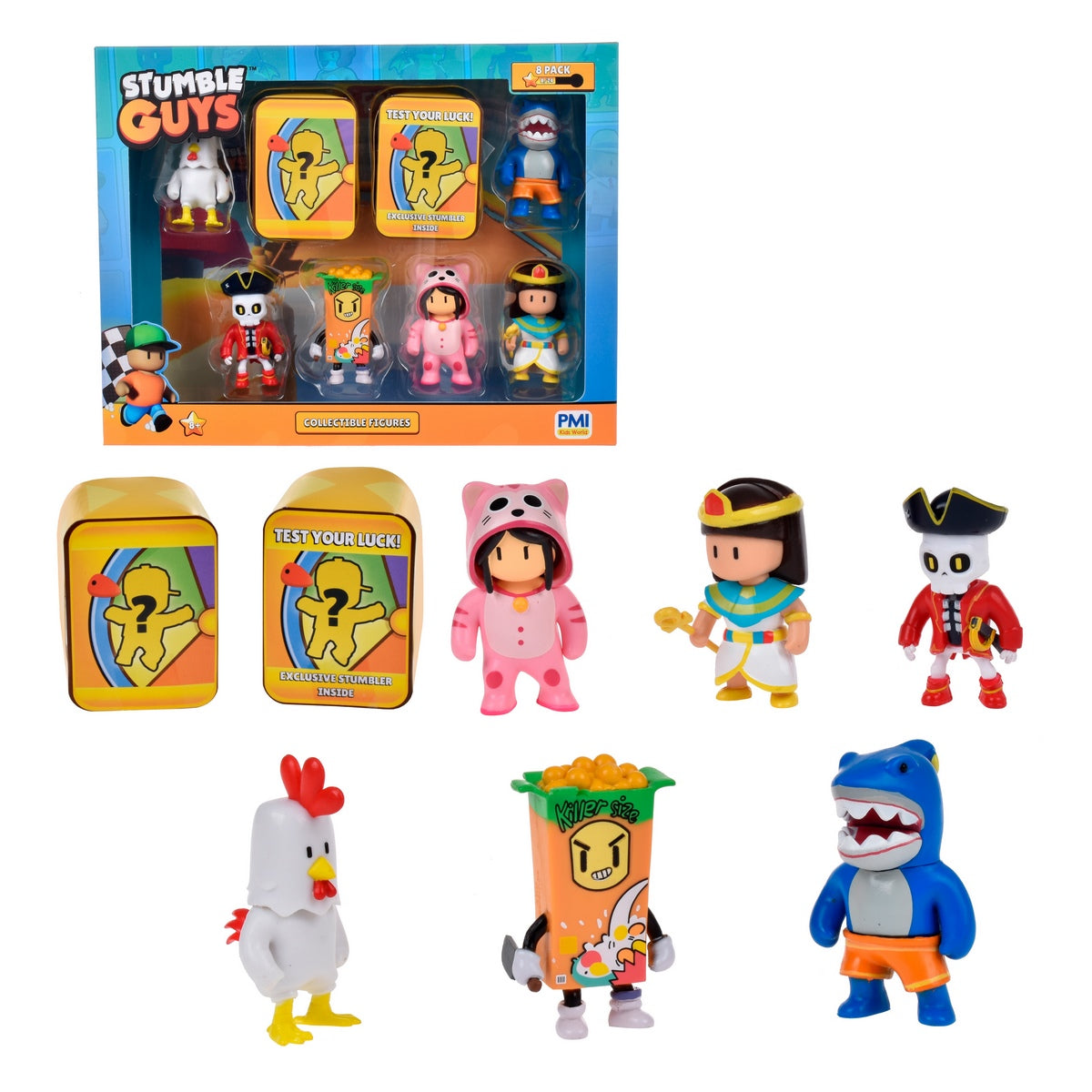 Pack 8 Figuras 5 Cms Stumble Guys - Cereal Killer Categoría: Figuras coleccionables Tipo producto:  Figuras de acción