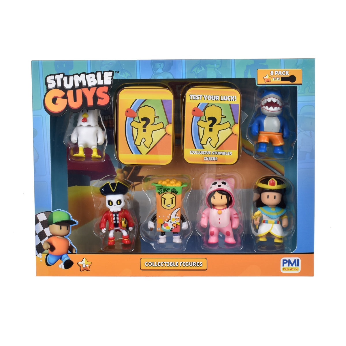 Pack 8 Figuras 5 Cms Stumble Guys - Cereal Killer