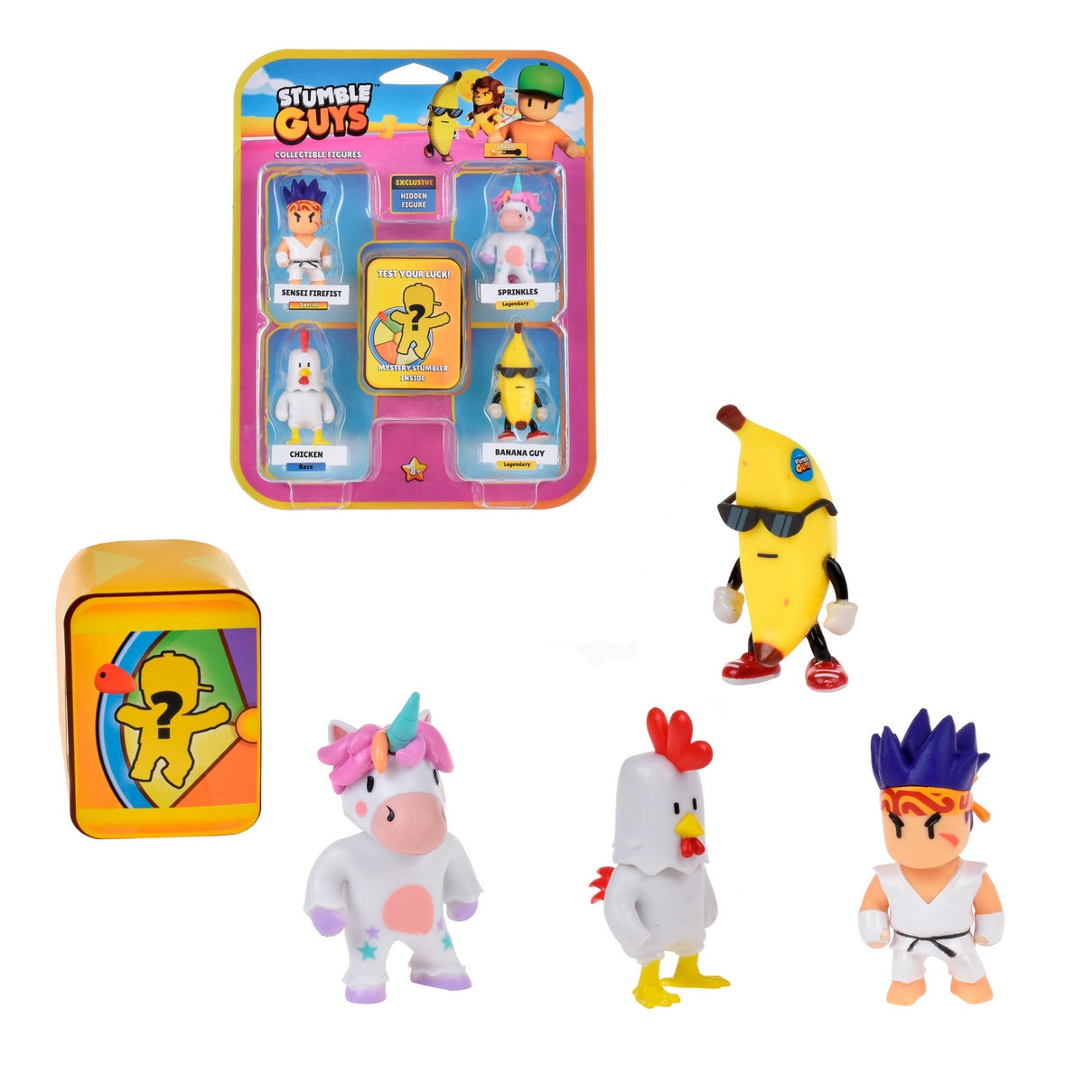 Pack 5 Figuras 5 Cms Stumble Guys - Sprinkles Categoría: Figuras coleccionables Tipo producto:  Figuras de acción