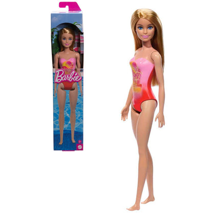 Barbie Fashion & Beauty Muñeca De Playa - Traje De Baño Rosado
