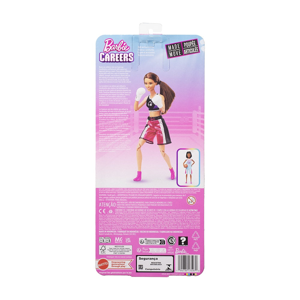 Barbie Profesiones Muñeca Deportistas - Boxeadora