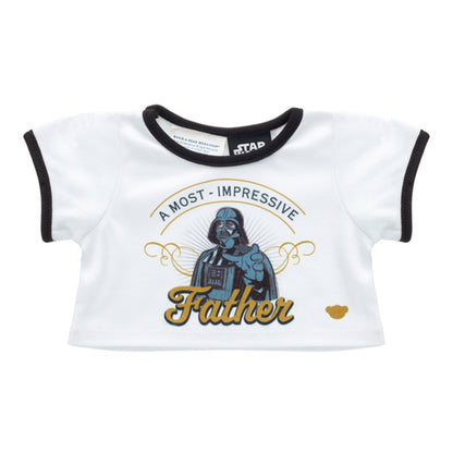 Polera Blanca Padre Darth Vader Star Wars Build-A-Bear