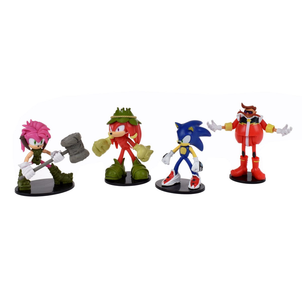 Pack 4 Figuras Sonic, Eggman, Knuckles Y Amy Rose