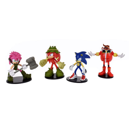 Pack 4 Figuras Sonic, Eggman, Knuckles Y Amy Rose