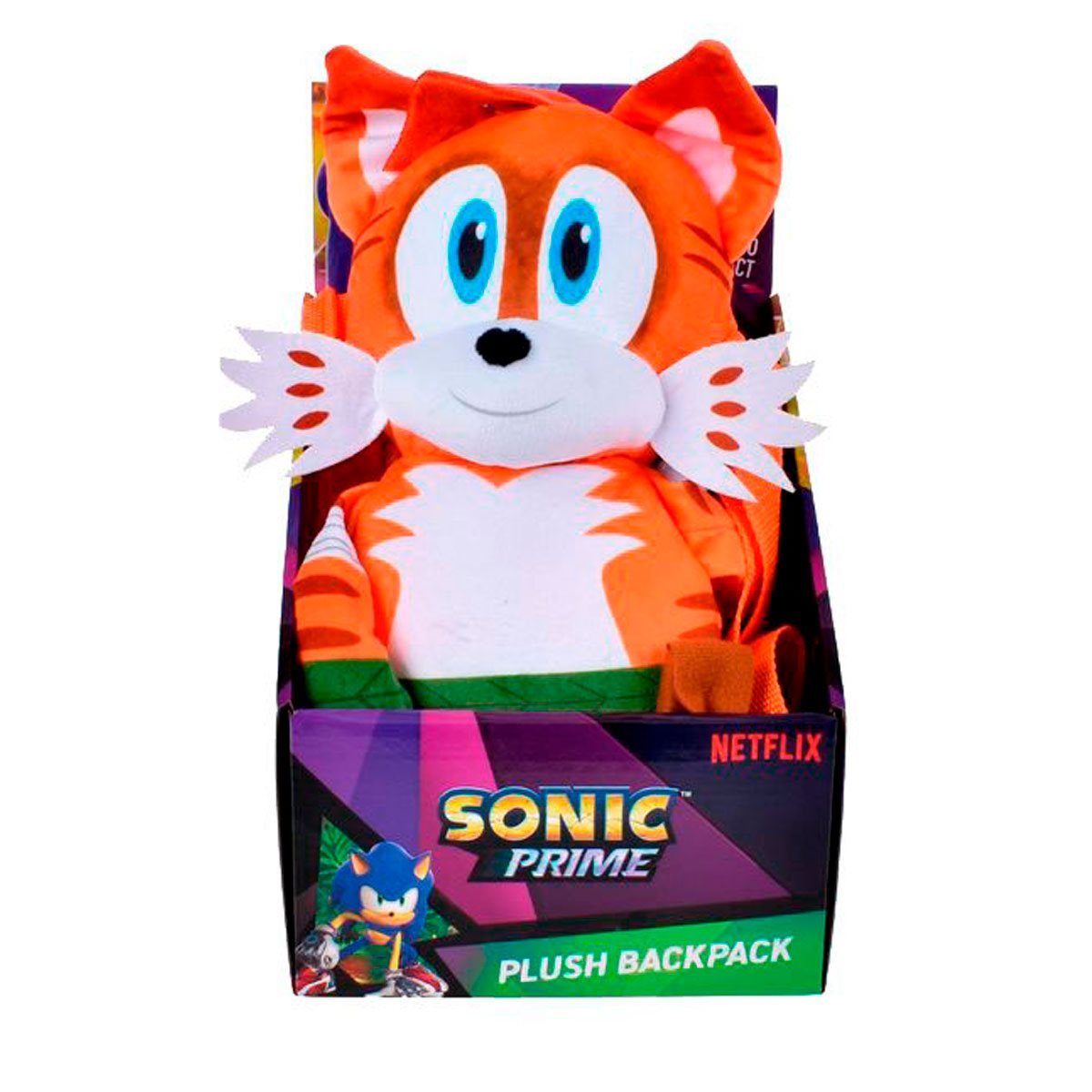 Peluche Mochila Sonic De 30 Cms - Tails