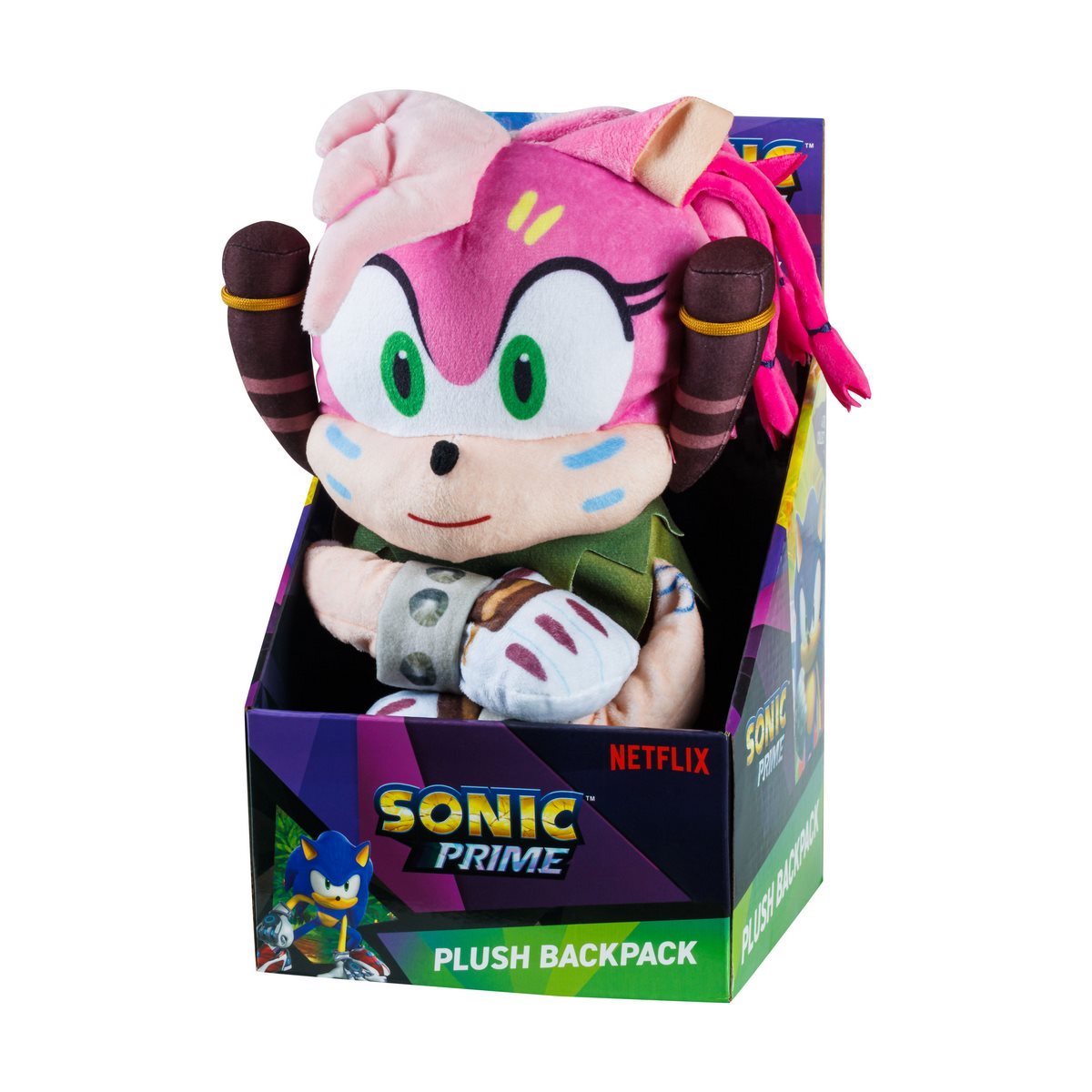 Peluche Mochila Sonic De 30 Cms - Amy Rose