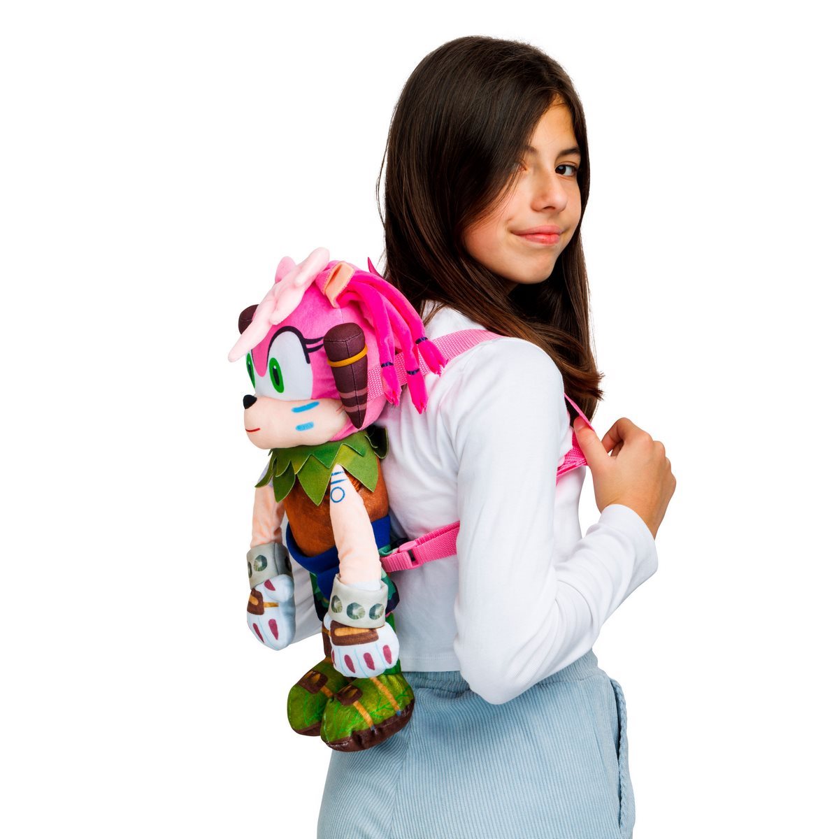 Peluche Mochila Sonic De 30 Cms - Amy Rose