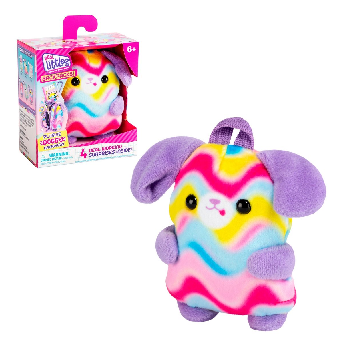 Mochila Peluche Con Accesorios Real Littles - Doggy