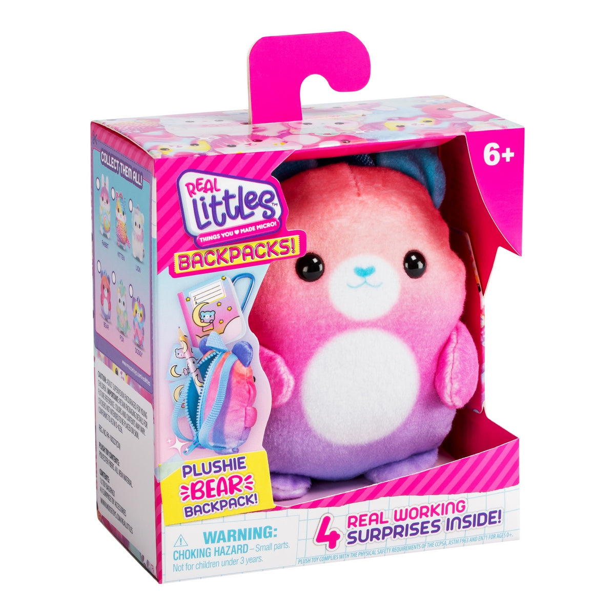 Mochila Peluche Con Accesorios Real Littles - Bear