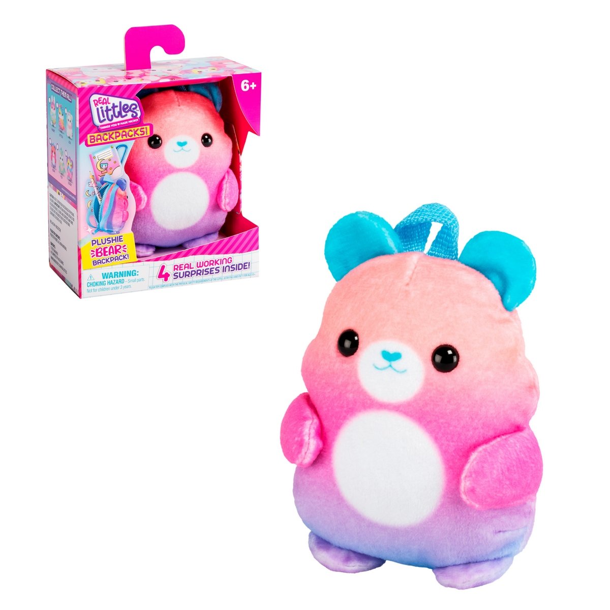 Mochila Peluche Con Accesorios Real Littles - Bear