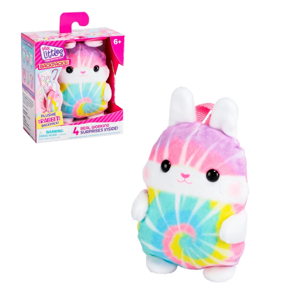Mochila Peluche Con Accesorios Real Littles - Rabbit