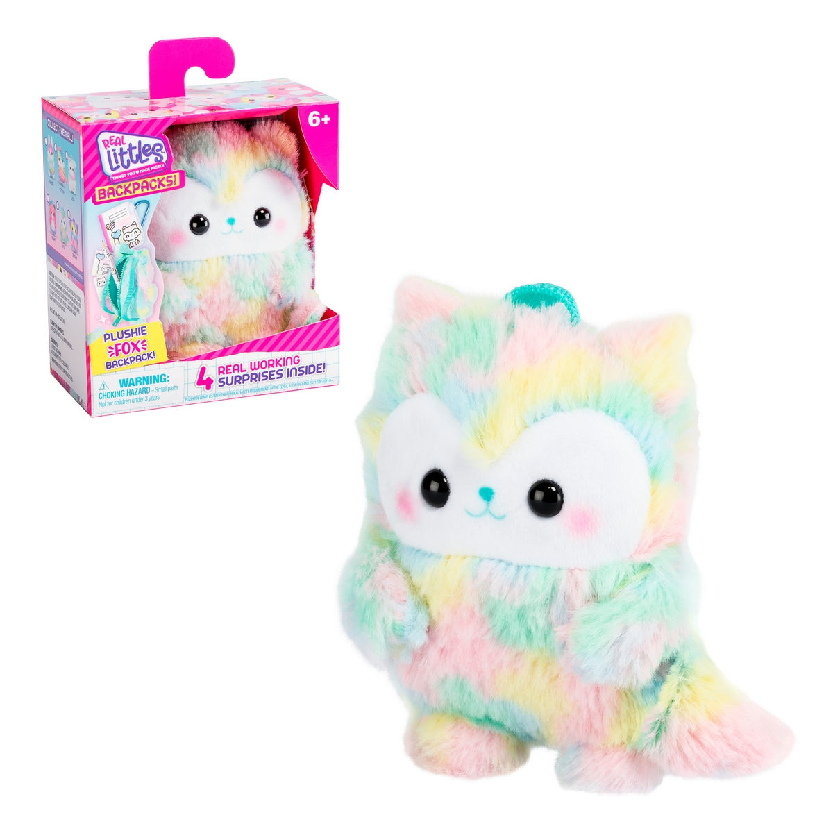 Mochila Peluche Con Accesorios Real Littles - Fox