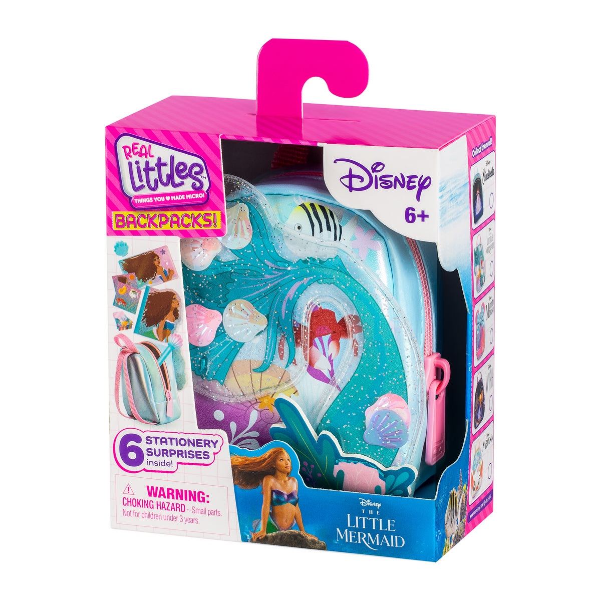 Mochila Disney Con Accesorios Real Littles - Sirenita